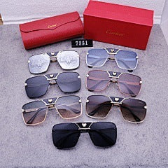 New Fashion Big Brand Sunglasses for Women Driving European and American Style Sunglasses for Men Rimless Cut Edge High-end Sunglasses