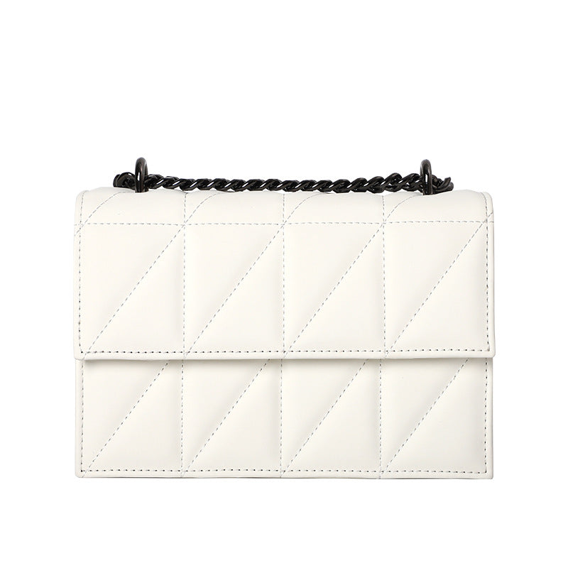 Summer New Korean Style Trendy Fashion Diamond Small Square Bag Niche Versatile Crossbody Bag Stylish Fashionable Single Shoulder Women's Bag