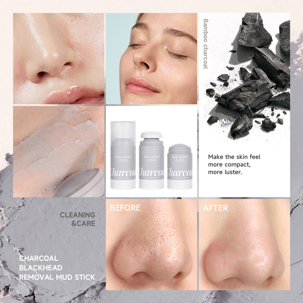 Exclusive Supply sheloves Bamboo Carbon Solid Mask Moisturizing Cleansing Remove Blackheads Oily Skin Smear Mud Mask Stick