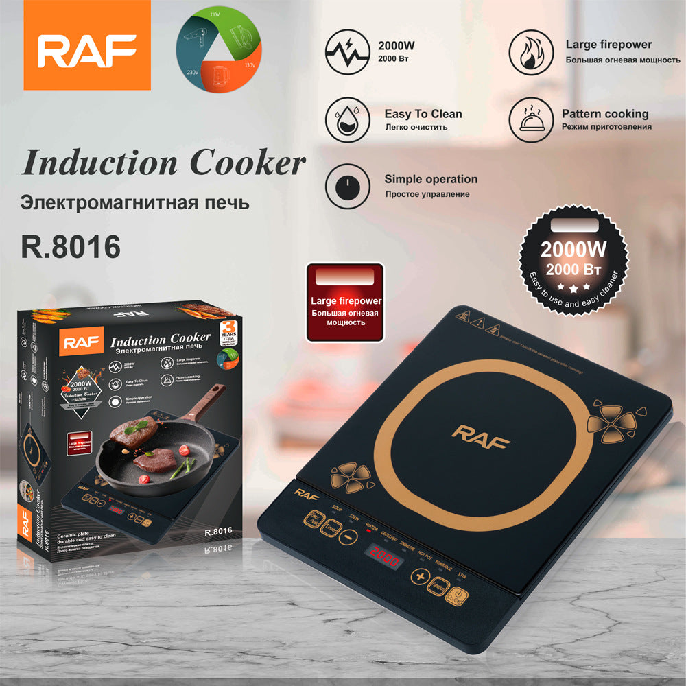 RAF European Standard Electric Ceramic Stove for Home Use, Multi-Functional High-Power Stir-Fry Hot Pot Induction Cooker, Countertop Electric Stove for Stir-Frying and Cooking