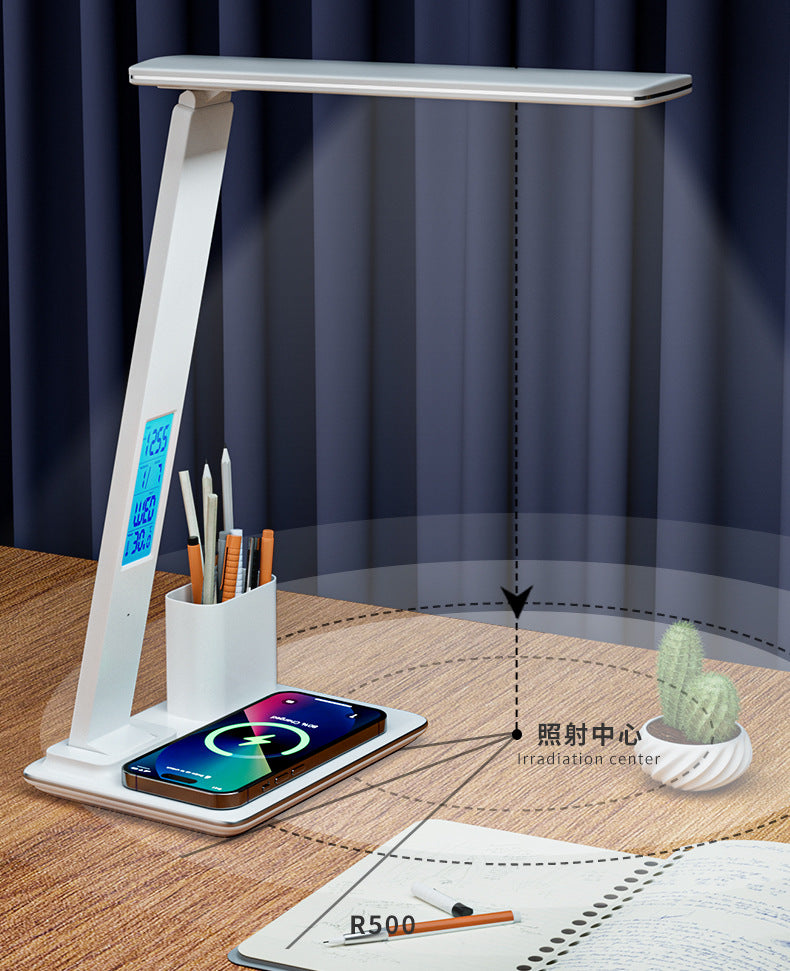 Customized Folding Perpetual Calendar Desk Lamp Student Dormitory Study Special Lamp Wireless Charging Bedroom Bedside Reading Lamp