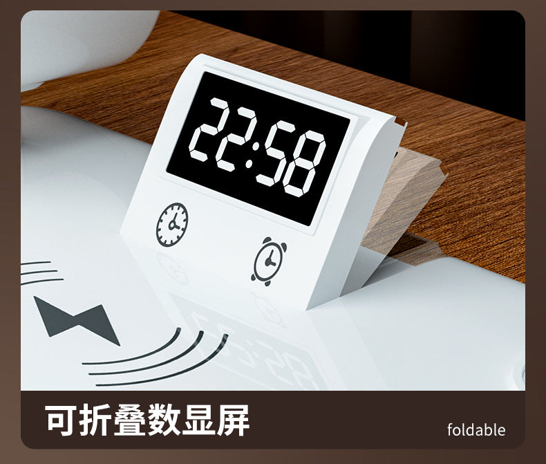 Customized Multifunctional Eye Protection Desk Lamp for Study, Smart Reading Lamp, Desktop Foldable Digital Display Time Study Lamp