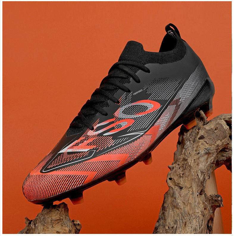 Manufacturer Football Shoes Long Spikes Student Adult Outdoor Turf Training Shoes Professional Competition Sports Shoes Wholesale