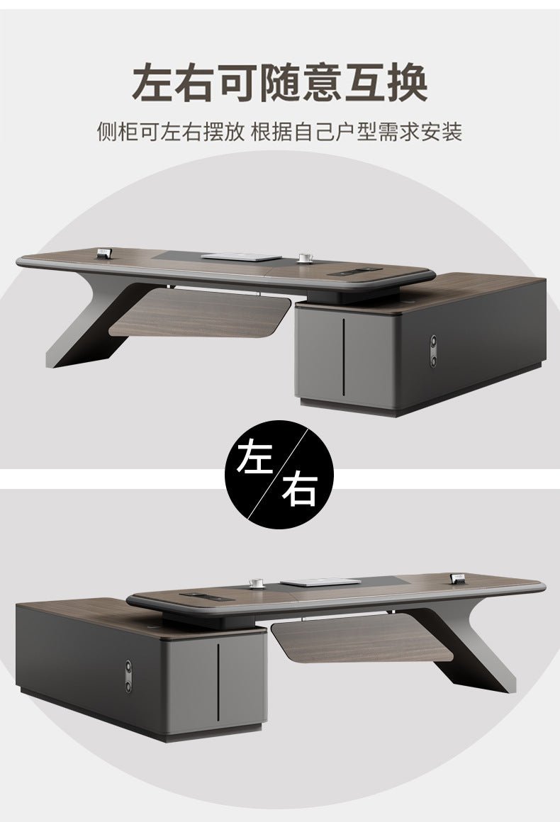 Painted Office Desk Executive Desk President Leader Chairman Boss Desk Office Manager Desk Office Desk and Chair Set