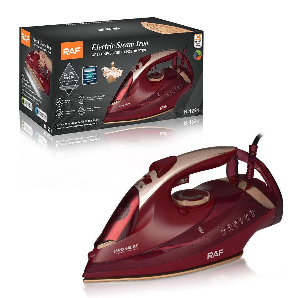 RAF EU Standard Household Powerful Steam Fast Wrinkle Removal Dry and Wet Dual-use Electric Iron Ironing Iron