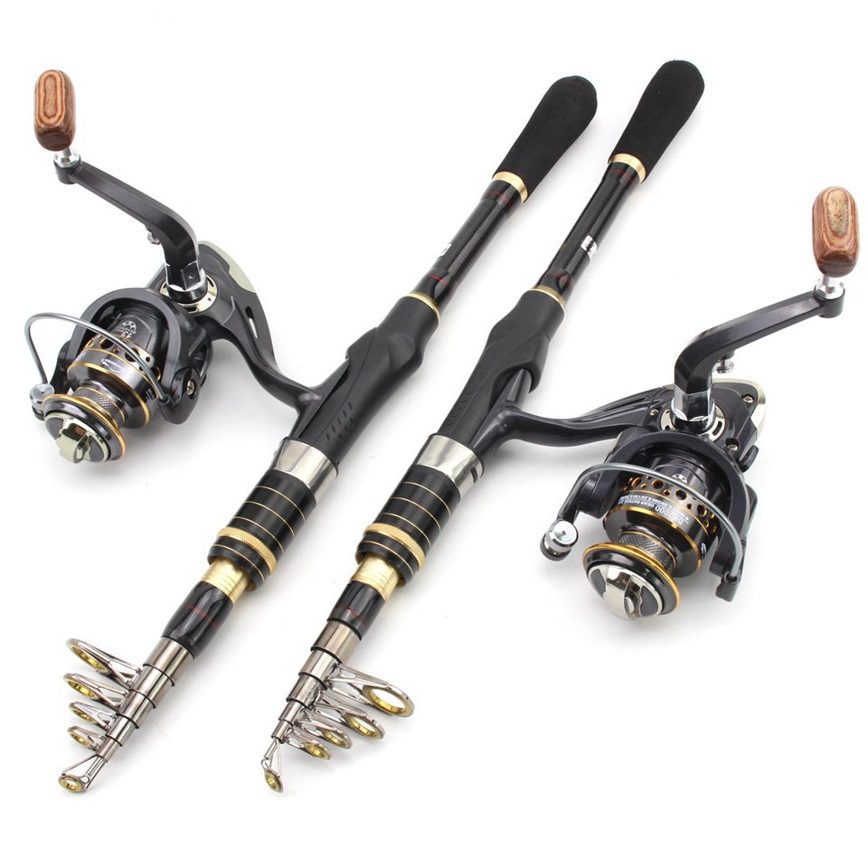 Ultra-short Portable European Carp Fishing Set Fishing Gear Combination European and American Popular Fishing Rod Can Be Used FBA