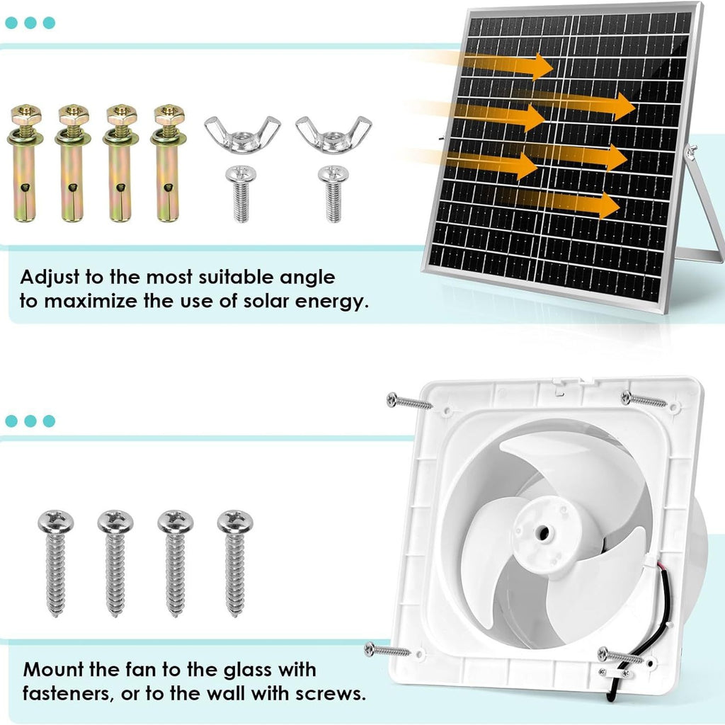 Hot Selling Waterproof Solar Fan Kit22W Solar Panel Fan,Suitable for chicken coops and sheds
