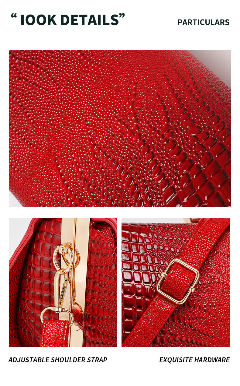 Chain Shoulder Crossbody Small Bag Socialite Party Bag2024New versatile large-capacity clip women's bag