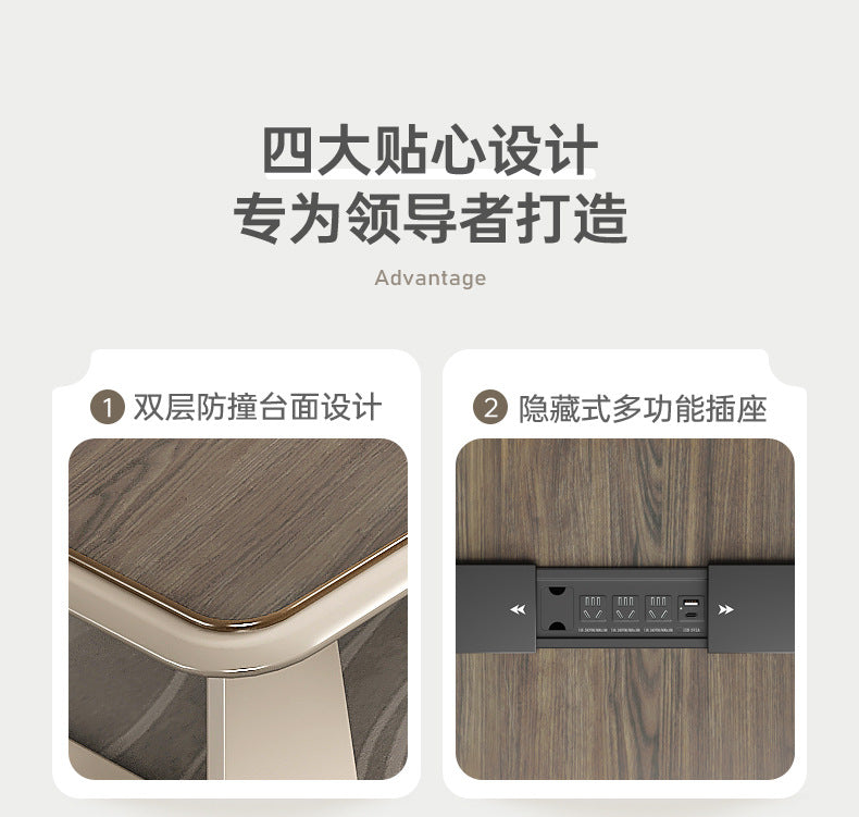 Office Desk Boss Desk Simple Modern Executive Desk Office Desk Office Chair Set Manager Desk President Desk