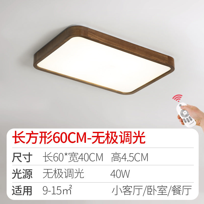 Log led Ceiling Lamp Living Room Balcony Tatami Wabi-Sabi Style Japanese Style Wood Art Corridor Nordic round bedroom