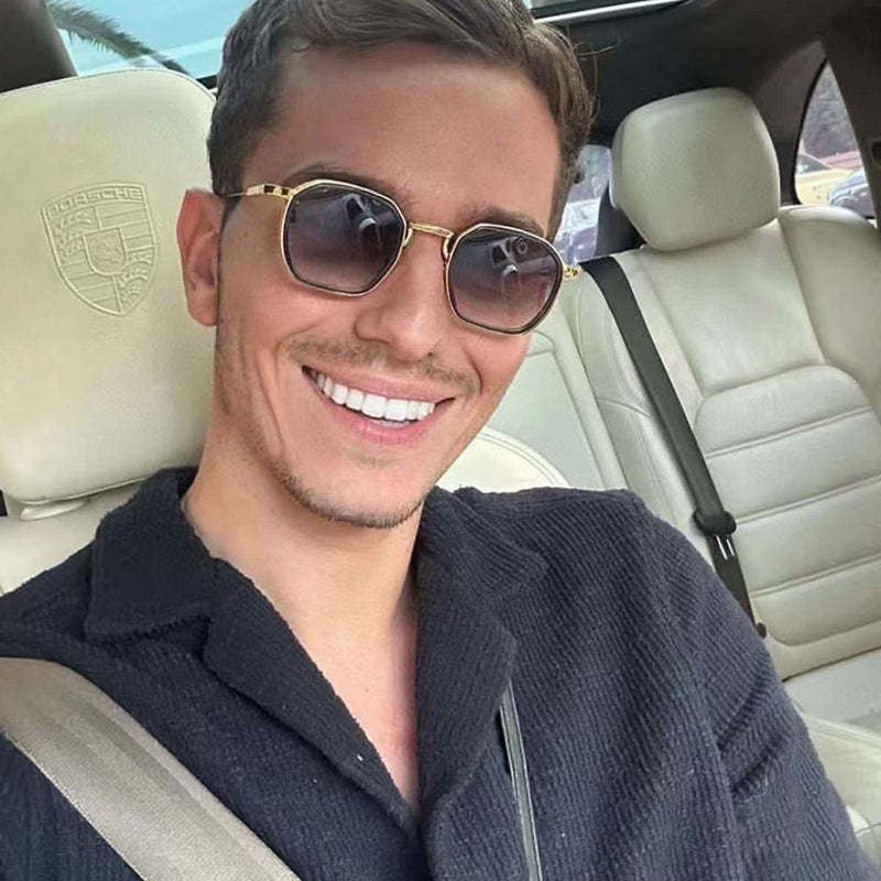 2025New European and American Fashion Square Frame Sunglasses for Men, Simple and Stylish Wholesale Sunglasses for Men sunglasses