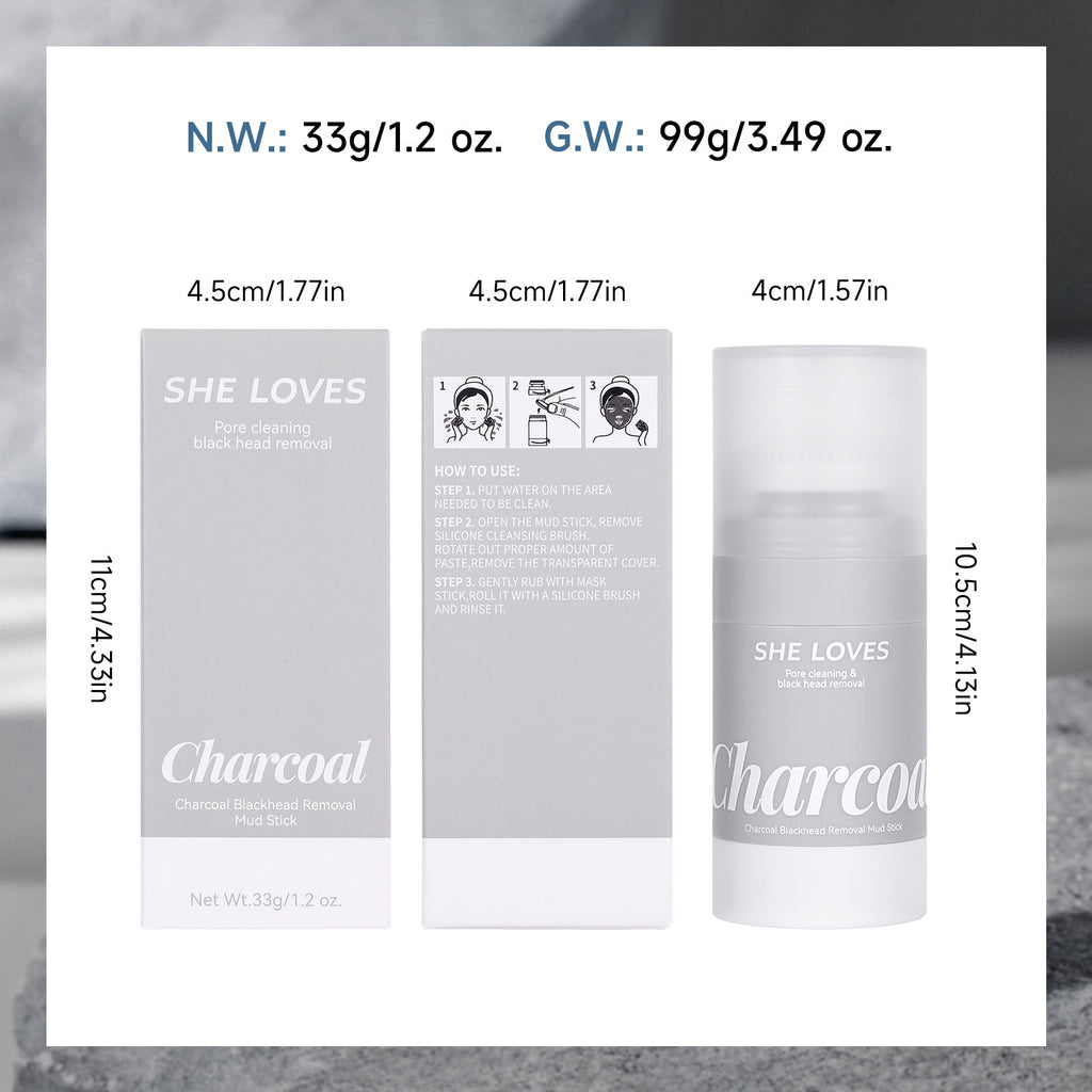 Exclusive Supply sheloves Bamboo Carbon Solid Mask Moisturizing Cleansing Remove Blackheads Oily Skin Smear Mud Mask Stick