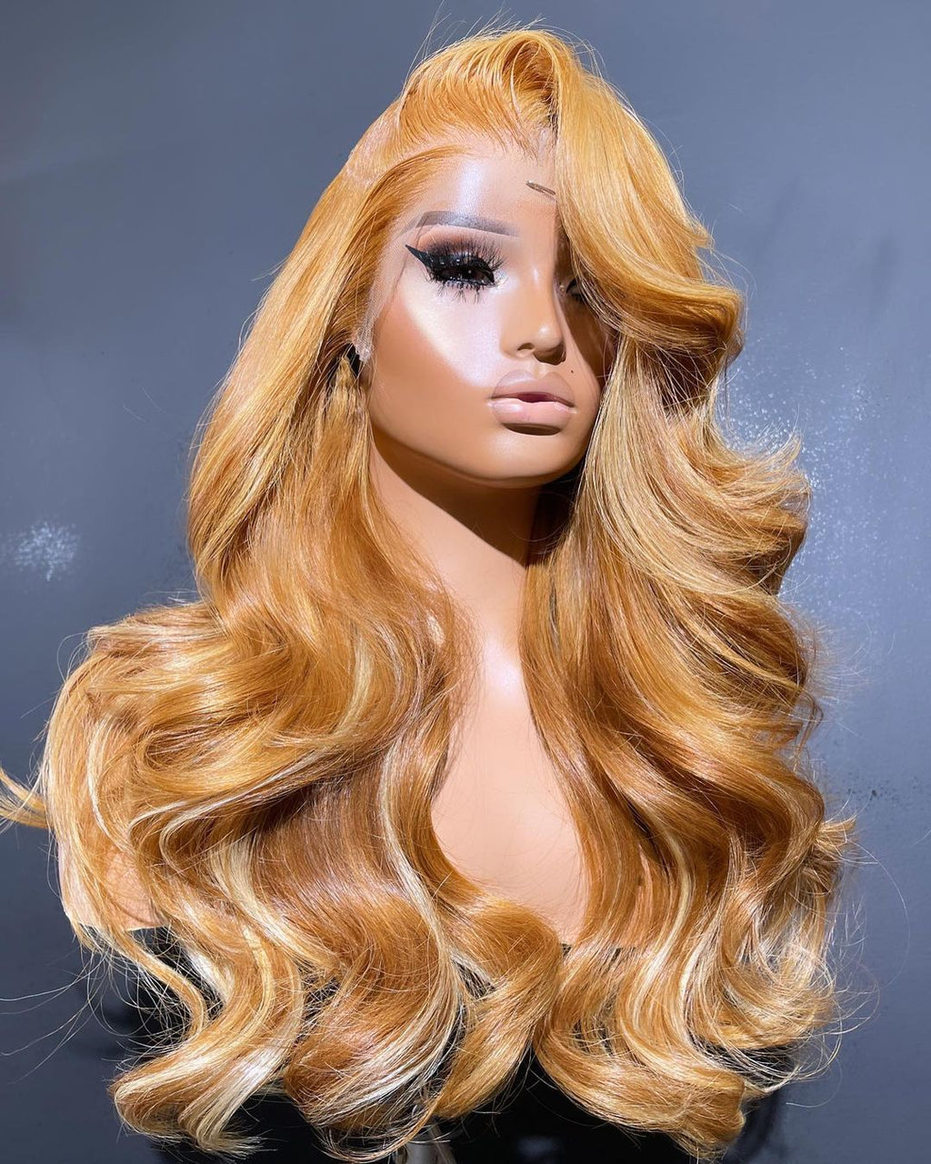 13*6 Lace Front Synthetic Wavy Wig Cross-border Hand Crochet Wig
