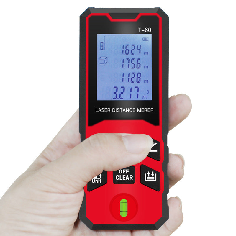 Handheld Laser Distance Meter Infrared Measuring Ruler Electronic Ruler High Precision Room Measuring Instrument Distance Measuring Device T