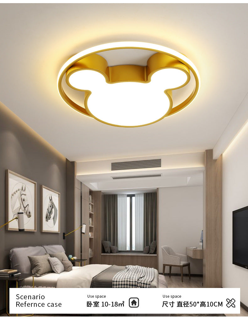 Children's Room Bedroom Lamp Boys Girls Pink Creative Cartoon Ceiling Lamp Cozy Romantic Room Lamp Master Bedroom Lamp