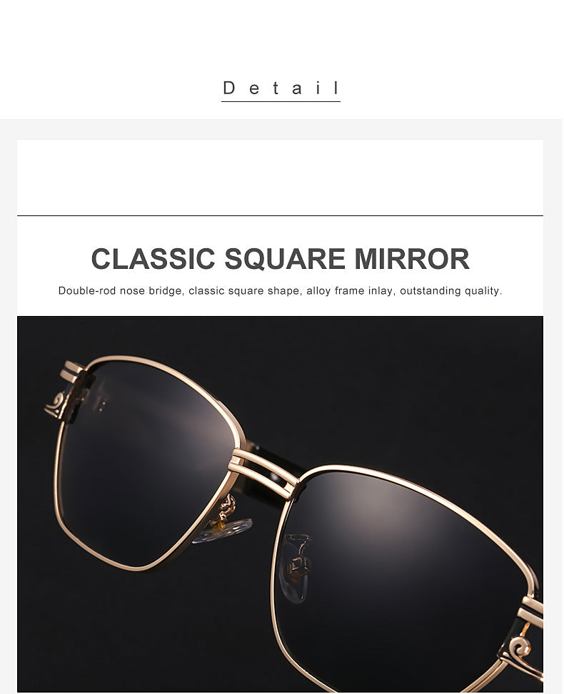 2025Steampunk Sunglasses New Men's Trendy Fashion Retro Small Square Frame Sunglasses Men sunglasses
