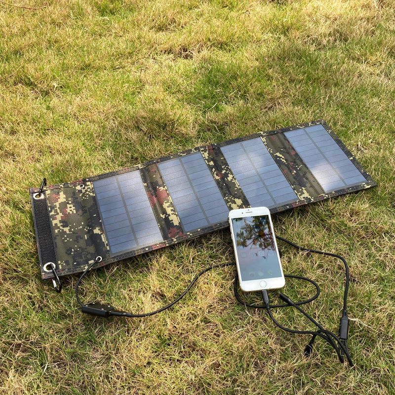 Exclusive Single Crystal 10W 5V Solar Panel Outdoor Portable Folding Bag for Travel Camping Emergency Charging