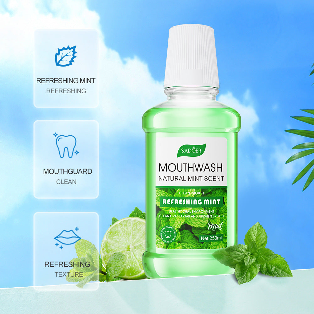 All English Mouthwash250ml  SADOER Peach Mint Lemon Oral Care  Foreign Trade Wholesale