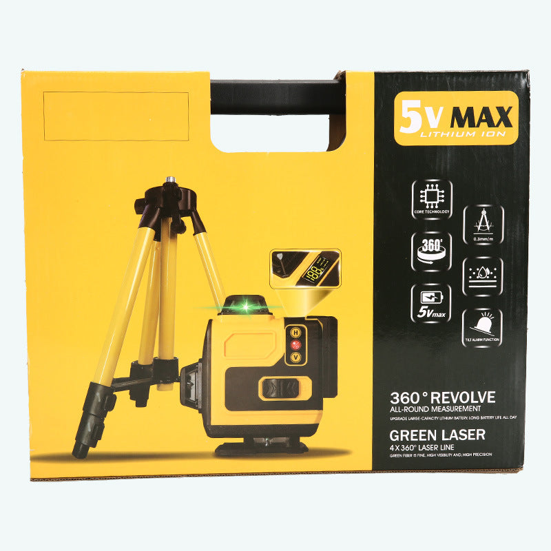 Wholesale16Green Line Laser Level Wall Level Floor Level Infrared Laser Blue High Precision Strong Light Level