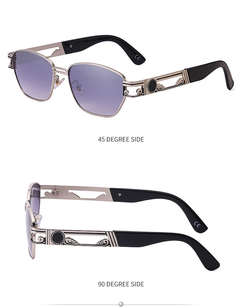2025Steampunk Sunglasses New Men's Trendy Fashion Retro Small Square Frame Sunglasses Men sunglasses