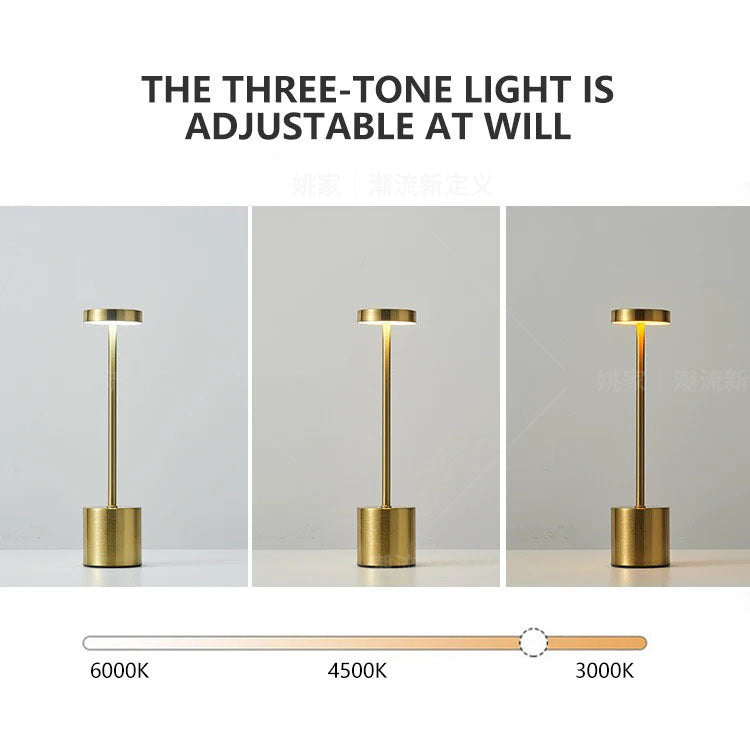 I-Shaped Desk Lamp Rechargeable Night Light Bedroom High-End Atmosphere Lamp Bar Table Lamp Touch Rechargeable Desk Lamp