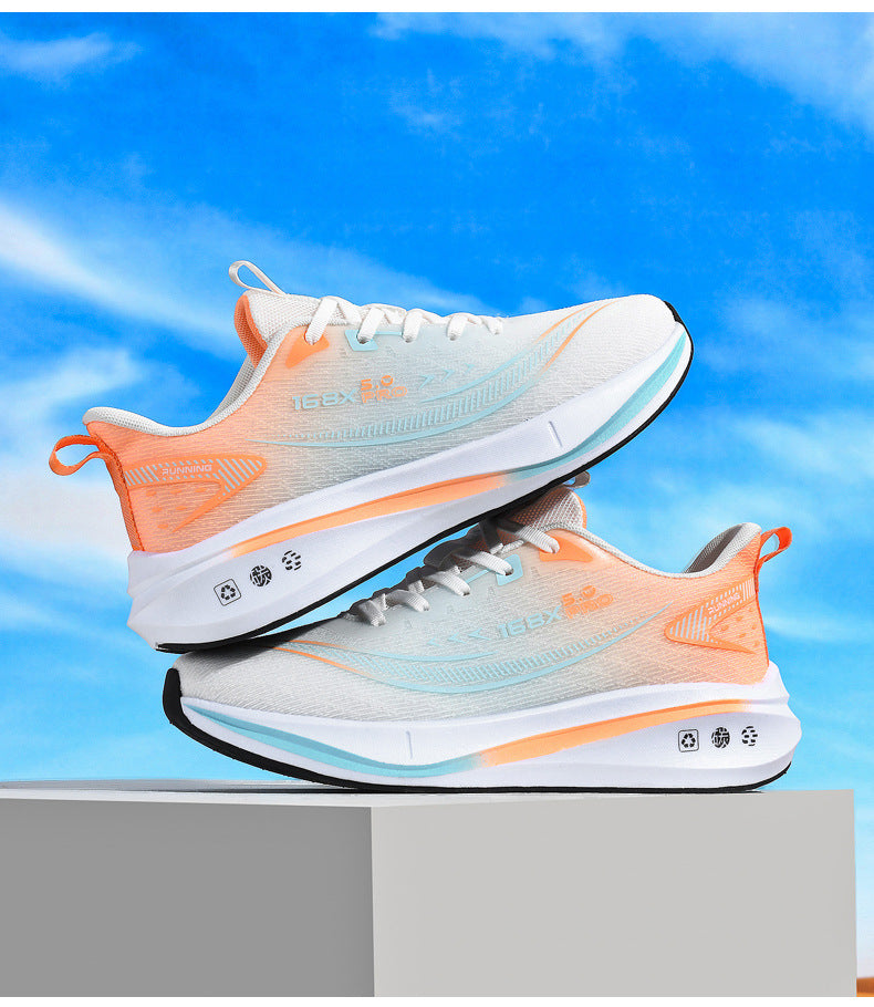 2025Large Size Marathon Running Shoes for Men and Women, Outdoor Aerobic Running, Lightweight and Breathable, Student Physical Test Running Shoes