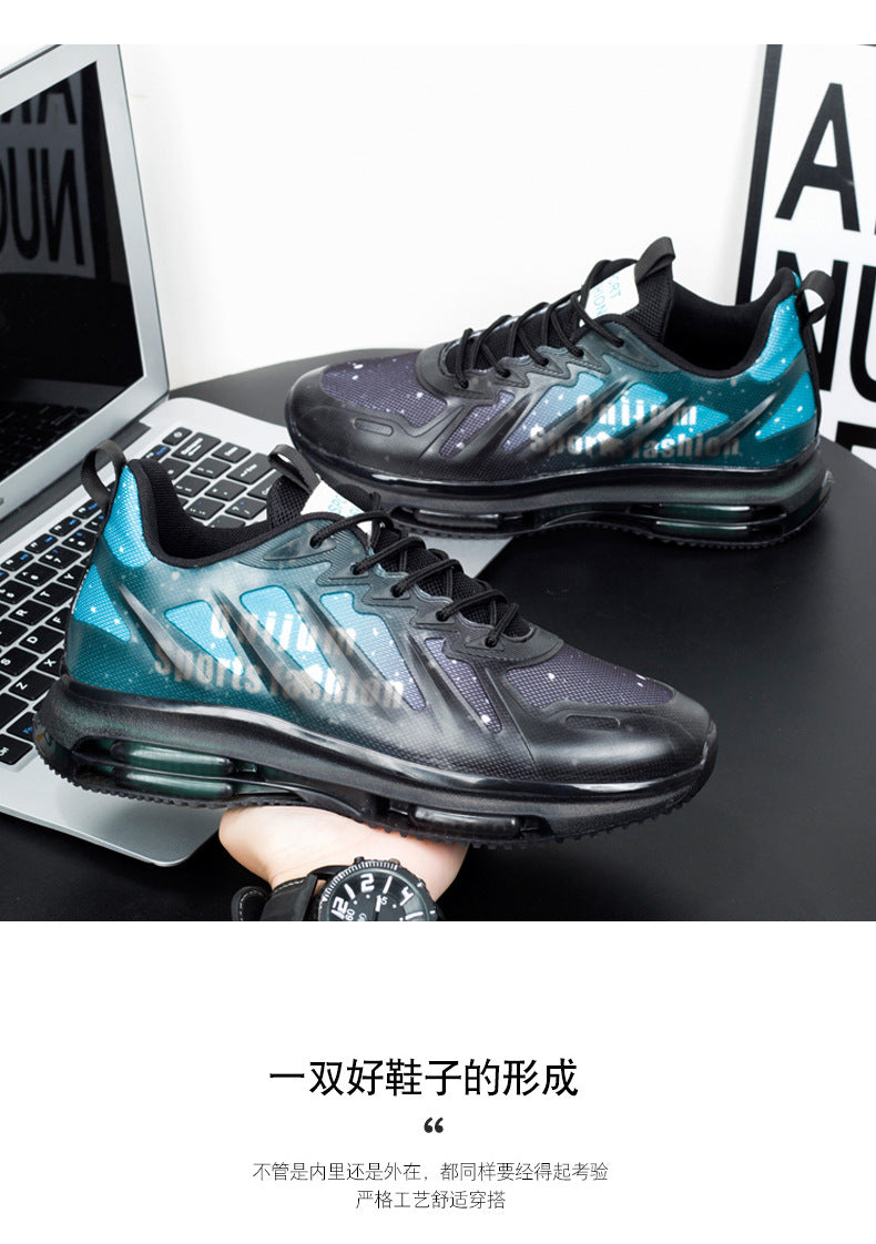 2025Summer New Fashion Luminous Trendy Shoes Casual Breathable Comfortable Men's Shoes Non-Slip Wear-Resistant Sports Running Shoes