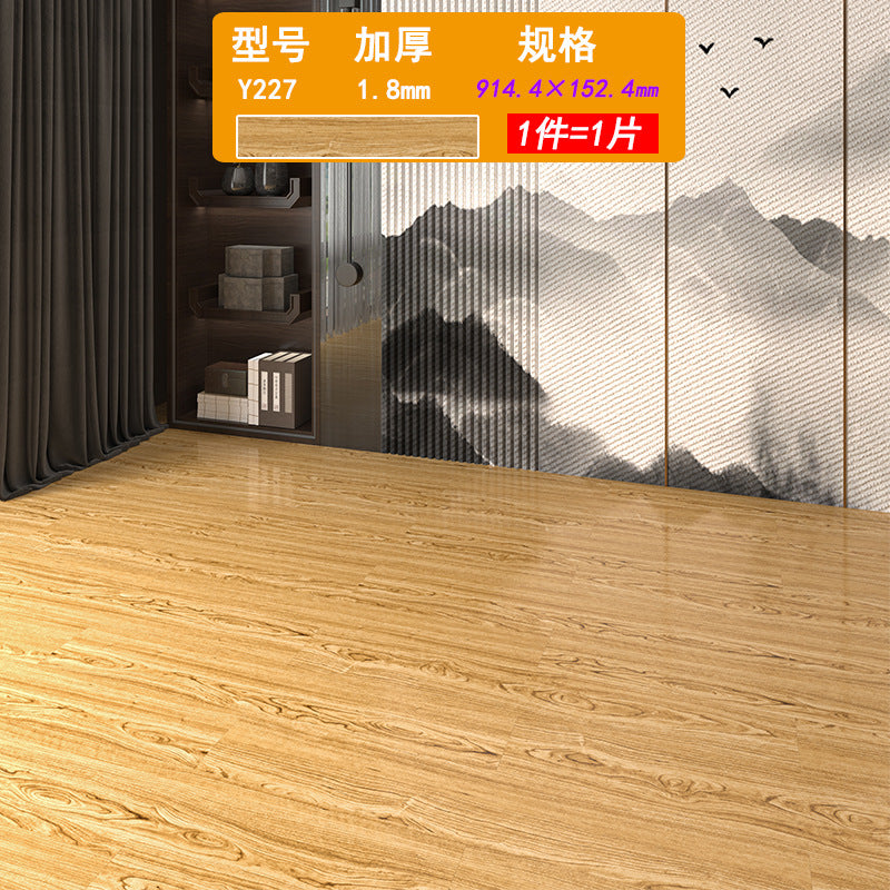 PVC Plastic Floor Stickers Self-Adhesive Wood Grain Cement Floor Stickers Special for Bedroom Waterproof Non-Slip Floor Renovation Chinese Style