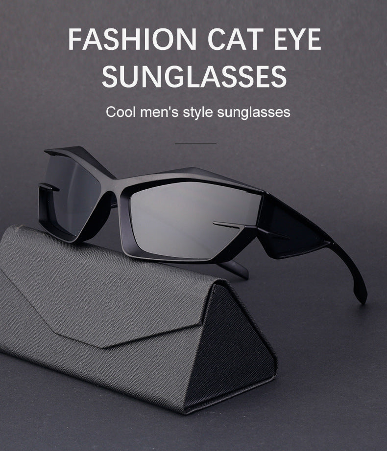 European and American style unique shaped sunglasses for men Y2K Millennium Future Technology Sunglasses for Women Trendy Glasses Wholesale
