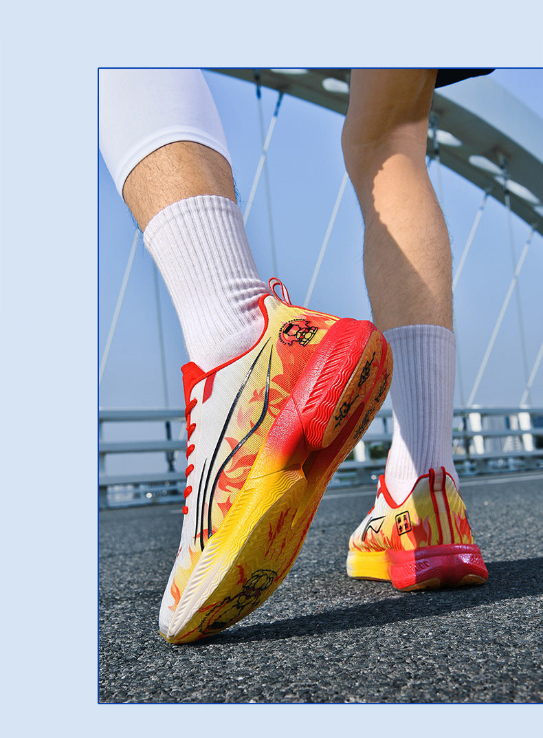 2025Autumn New Parent-Child Nezha Ao Bing Fashion Casual Sports Shoes Popcorn Carbon Plate Lightweight Comfortable Running Shoes