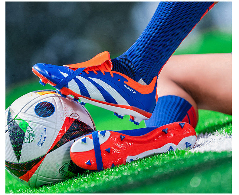 World Cup Football Shoes Men's New Style Grassland Competition AG Spike TF Broken Nails Adult Youth Student Sports Training