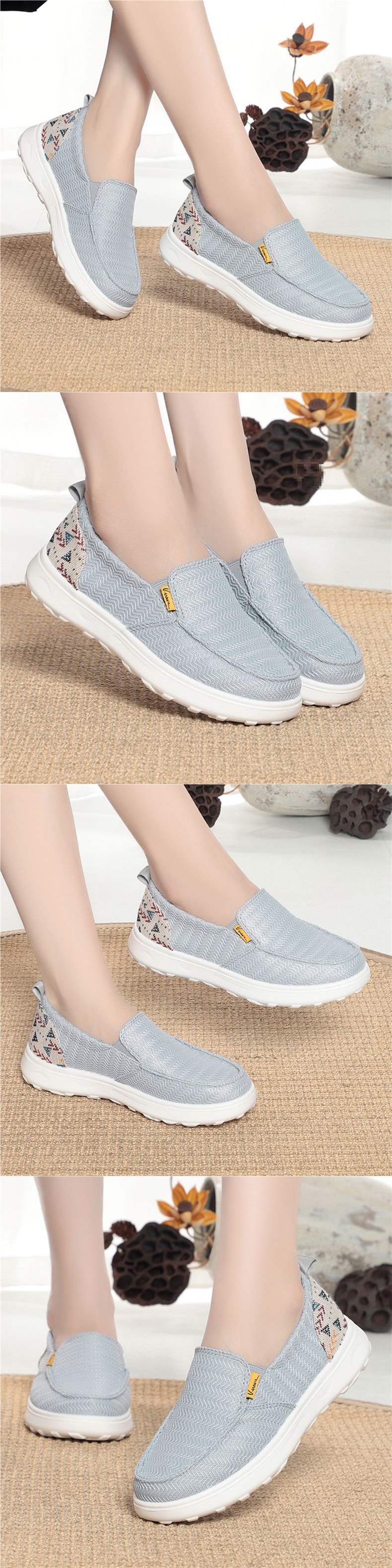 Versatile Low-Top Canvas Shoes Breathable Thin Korean Style Summer Fashion Casual Shoes Thick Sole Round Toe Spring Summer