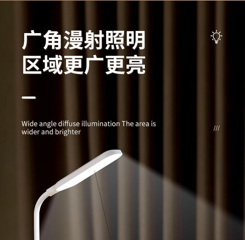Custom Desk Lamp Study Eye Protection Dormitory Lamp Student Desk Rechargeable Children's Desktop Lamp Pen Holder Reading Lamp