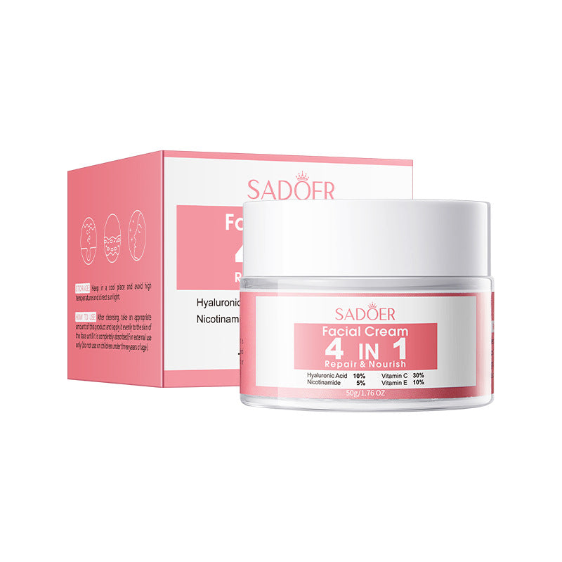Full English Four-in-One Skincare Series SADOER Moisturizing, nourishing, and rejuvenating face cream essence liquid  wholesale
