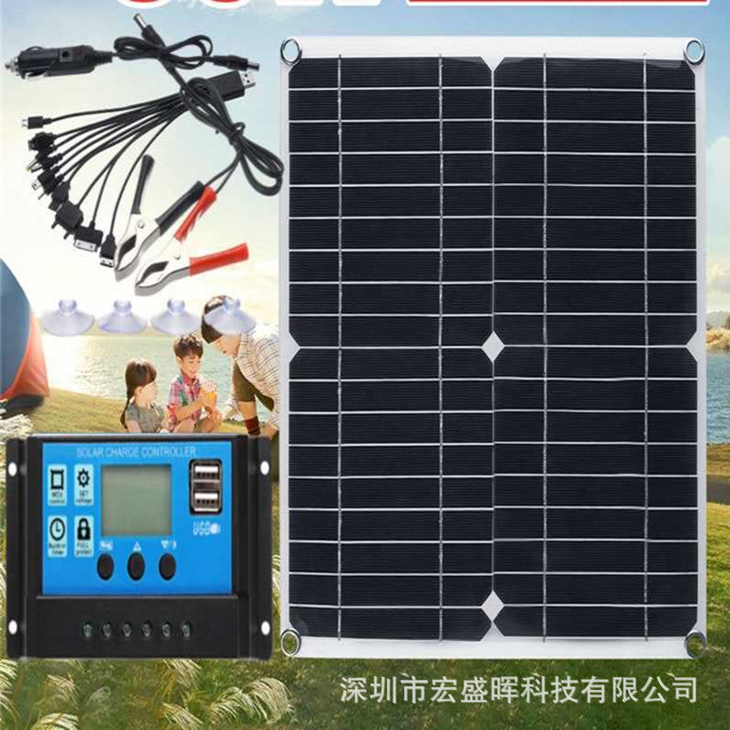 Factory Direct Sales Solar Panel Lightweight and Portable Semi-Flexible Solar Panel Controller Charger