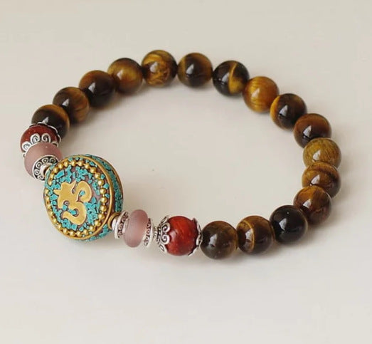 AliExpress8mm Volcanic Lava Stone Bracelet Natural Emperor Stone Couple Fashion Bracelet Factory Direct Sale