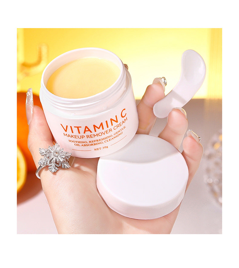 ICVC#Makeup Remover Cream Facial Cleansing Easy Makeup Removal Vitamin C Moisturizing cream30g Packaging European Beauty Makeup