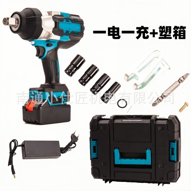 Manufacturer Cross-Border Foreign Trade Cordless Lithium-Ion Impact Wrench High Torque Woodworking Framing Automotive Repair Air Gun Screwdriver