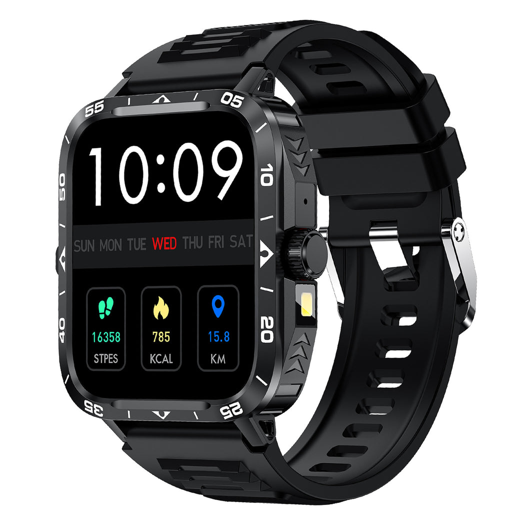 ZW59Smart Watch Bluetooth Call True Heart Rate Step Sleep Monitoring Blood Pressure Message Reminder Flashlight Sports