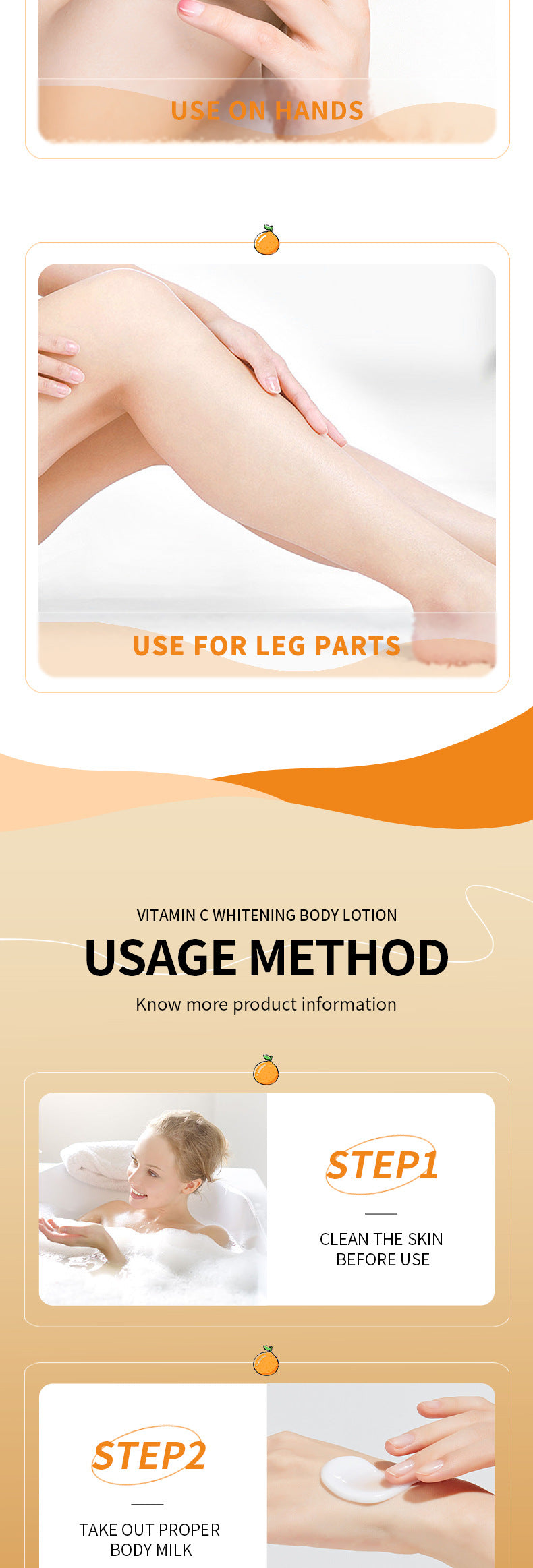 Full English VC Whitening Body Lotion SADOER Vitamin C Moisturizing and Hydrating Skin Care  Wholesale