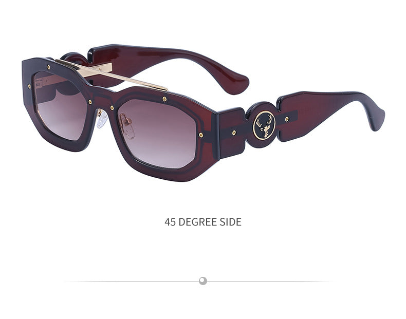 European and American Small Frame Sunglasses for Women UV Protection European and American Internet Celebrity Sunglasses for Women INS Wholesale