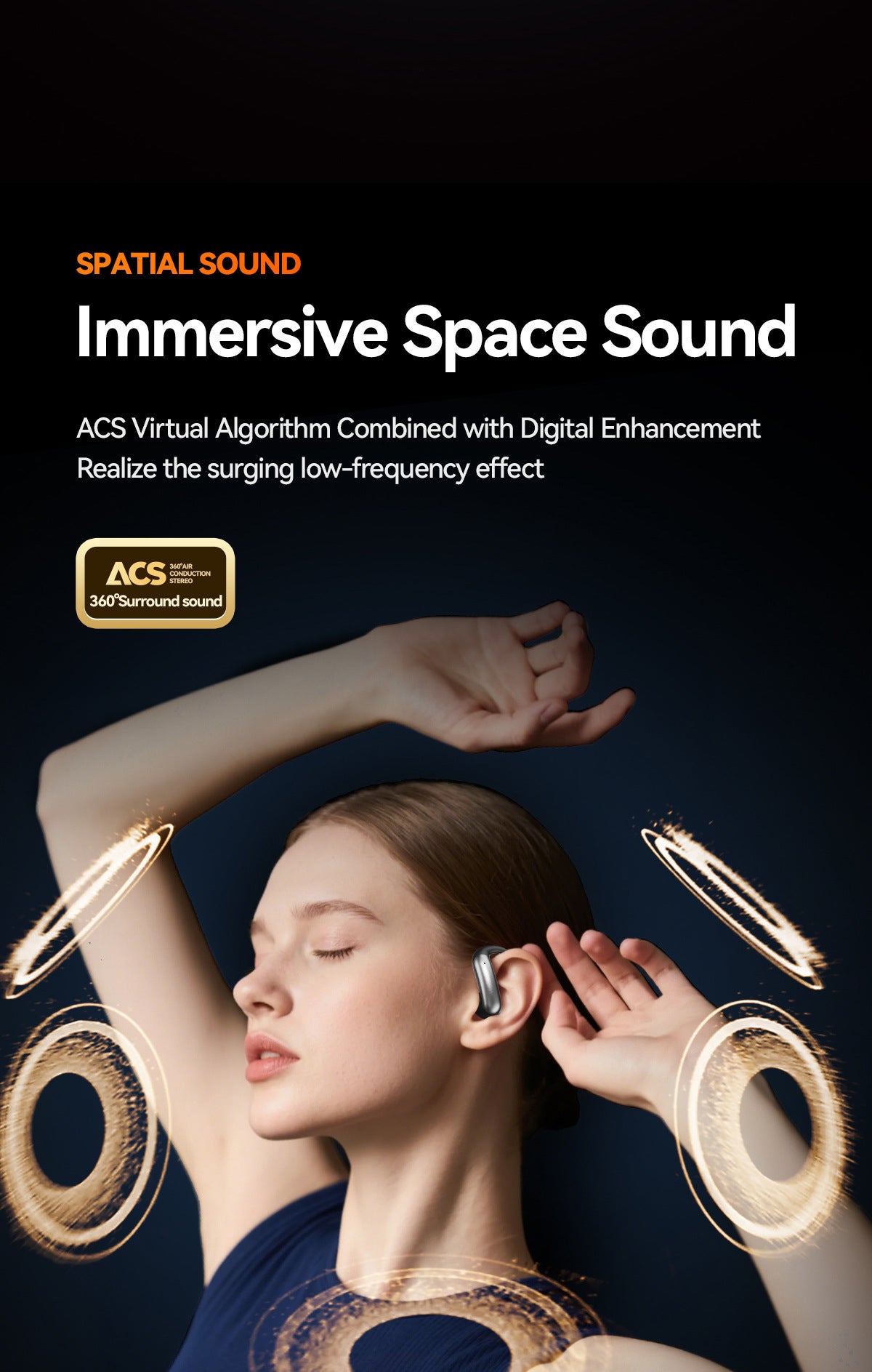 New M144Long Battery Life Ear-Hook and In-Ear Headphones Private Model High Appearance Wireless Bluetooth Headphones Wholesale