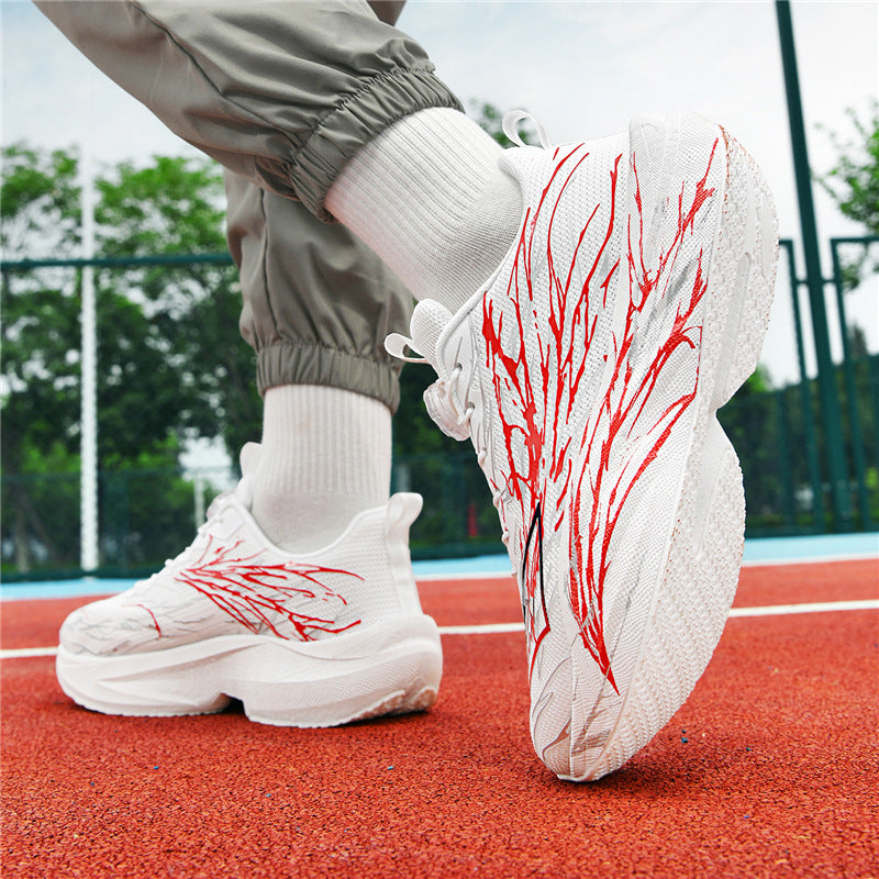 Red Rabbit9pro Really Explosive Carbon Plate Luminous Casual Breathable Running Shoes Outdoor Racing High Elastic Shock Absorption Non-slip Sneakers