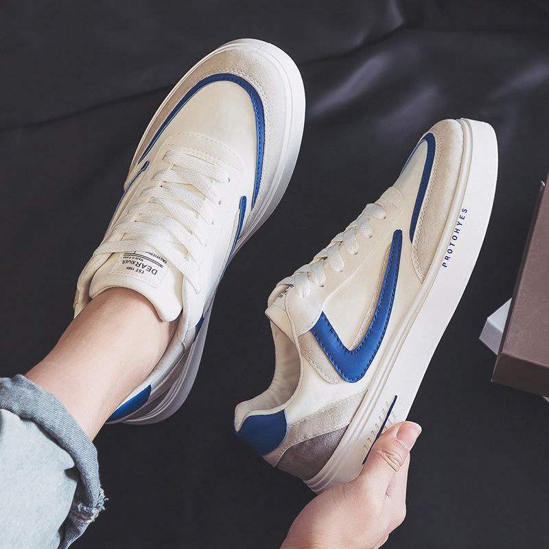 2025Summer New Breathable Canvas Trendy Shoes for Men ins Versatile Casual White Sneakers Sports Cloth Shoes