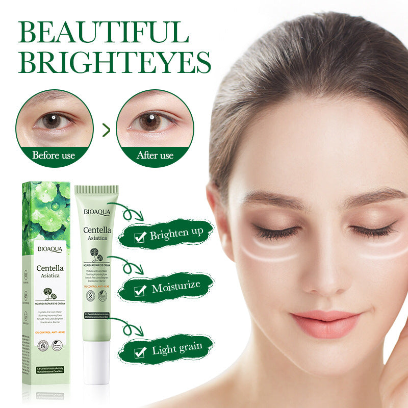 Centella Asiatica Eye Cream BIOAOUA Moisturize and Improve Dark Circles, Eye Wrinkles, and Eye Bags Cross-Border Wholesale