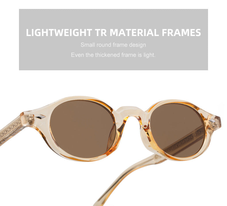 2025New European and American Round Small Frame Sunglasses for Women, Simple and Stylish Sun Protection Sunglasses for Women Wholesale shades