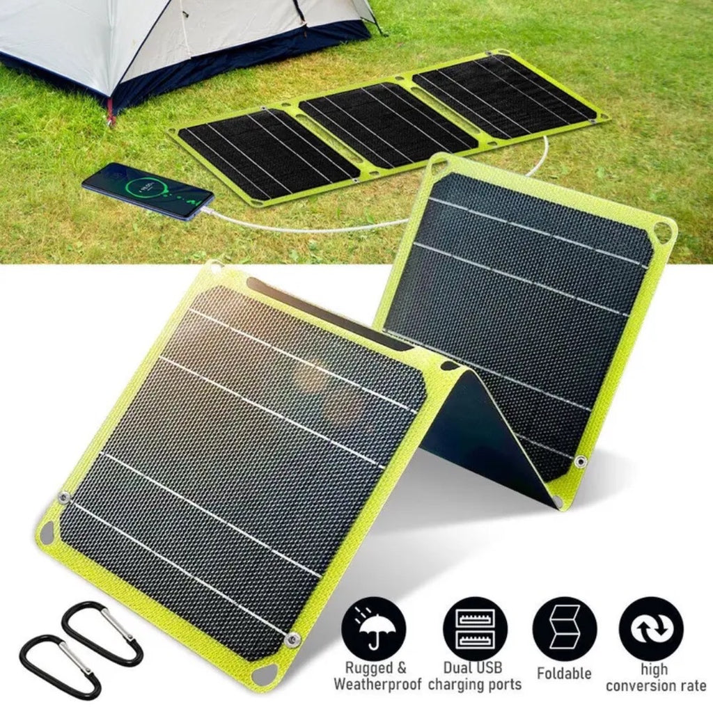 Solar Folding Bag15W Solar Battery Charger Outdoor Portable Photovoltaic Solar Power Battery Panel