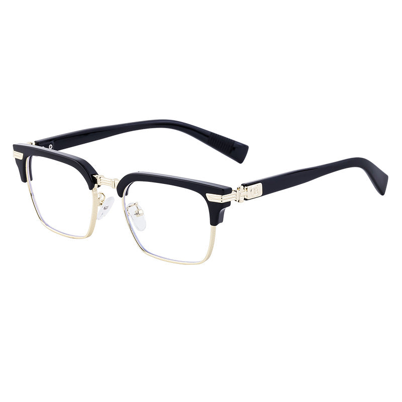 New Retro Square Frame Sunglasses Unisex Eyebrow Frame UV Protection Sunglasses Double Bridge Glasses shades