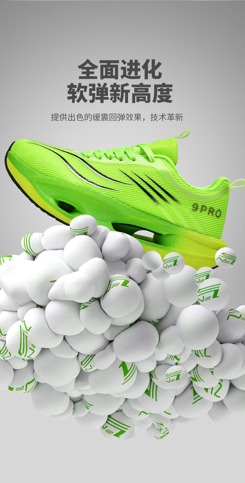 Red Rabbit9PRO Carbon Plate Running Shoes for Men and Women, Racing Mesh Breathable Running Shoes, Fashionable Versatile Shock Absorption Sports Shoes