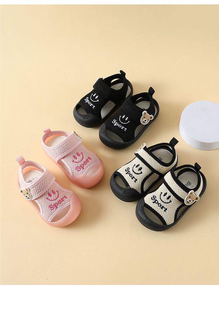 Toddler Shoes Boys Baby Sandals Summer Baby Shoes Soft Bottom0-3Spring and Autumn Girls' Shoes Breathable Anti-Fall Shoes